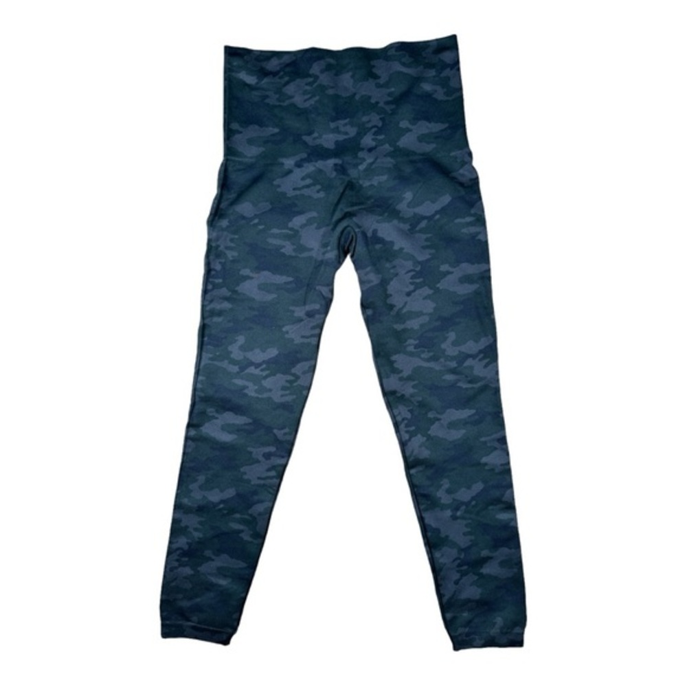 Spanx Look At Me Now Seamless Camo Leggings Women’s Size XL Gray Green High Rise
